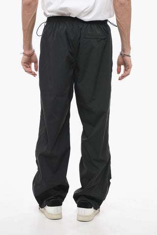 Nylon Cargo Sweatpants with Ankle Zips
