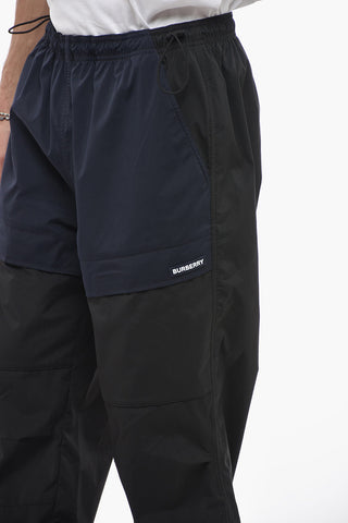Nylon Cargo Sweatpants with Ankle Zips