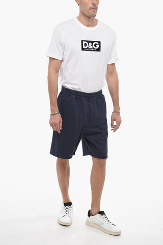 Drawstring Waist Cotton-Fleeced STOCK Shorts