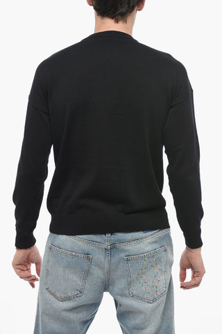ICON WINGS Crewneck Sweater with Multicolored Print