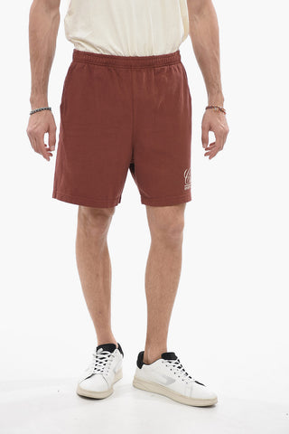 Shorts in Cotone con Elastico in Vita
