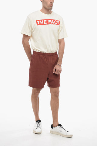 Shorts in Cotone con Elastico in Vita