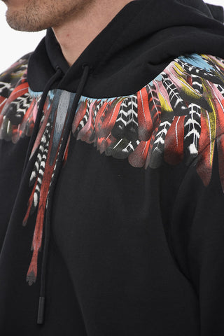 GRIZZLY WINGS Hoodie Sweatshirt with Multicolored Print