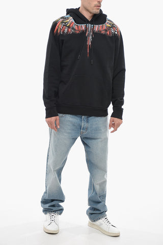GRIZZLY WINGS Hoodie Sweatshirt with Multicolored Print