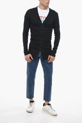 V Neck Cotton Cardigan