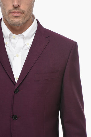 Wool Blend Frock Suit with Nocth Lacel