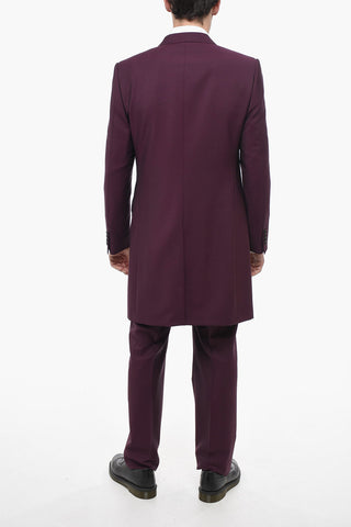 Wool Blend Frock Suit with Nocth Lacel