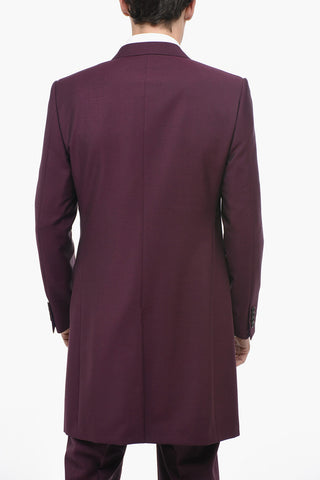 Wool Blend Frock Suit with Nocth Lacel