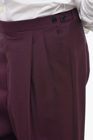 Wool Blend Frock Suit with Nocth Lacel