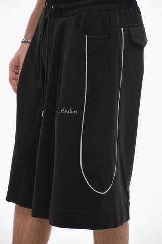 Brushed Cotton Single-Pleat Shorts