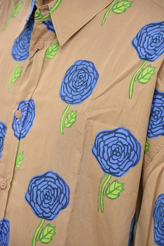 JEANS COUTURE Camicia in Cotone con Stampa Floreale