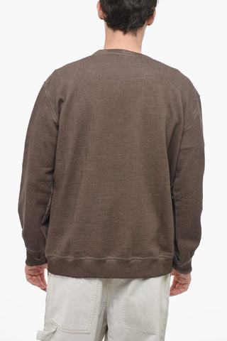 Crew Neck ATLETICA Sweatshirt with Vintage Print