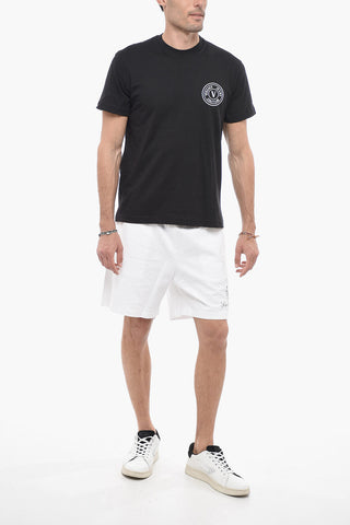 JEANS COUTURE Crew Neck T-Shirt with Printed Emblem