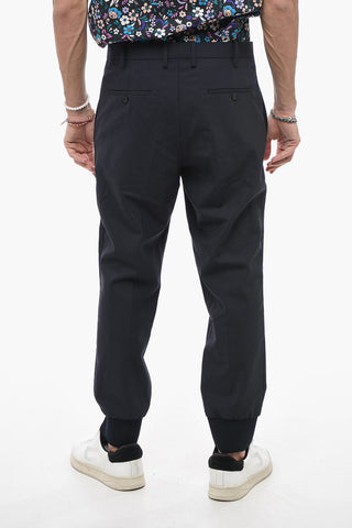 Single Pleated Pants with Belt Loops