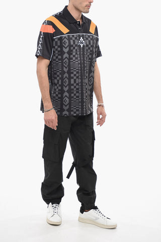 KAPPA Polo con Motivo Geometrico e Logo