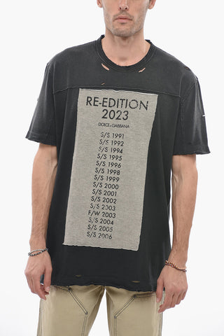 RE-EDITION T-shirt with Raw-cut Detailing