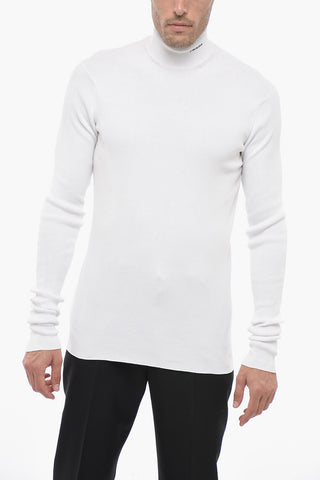Maglia a Collo Alto in Cortone a Costine