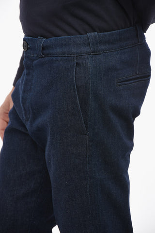 Regular Waist Stretch Denim Jeans 18.5cm