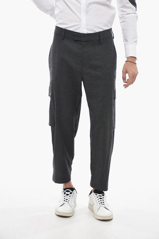 Pantaloni Cargo FIREMAN Loose Fit con Bottone alla Caviglia