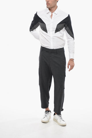 Pantaloni Cargo FIREMAN Loose Fit con Bottone alla Caviglia