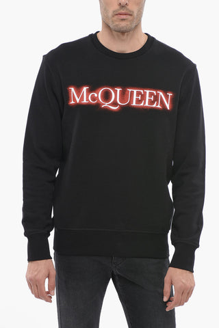 Brushed Sweatshirt with Contrasting Embroidered Logo