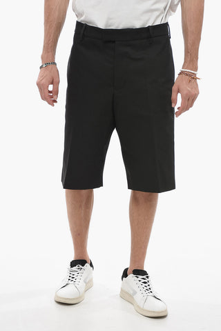 Cotton Chinos Shorts with Hidden Closure
