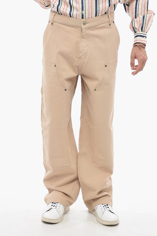 Utility Cotton Twill Pants with Studs