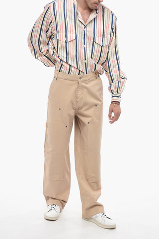 Utility Cotton Twill Pants with Studs