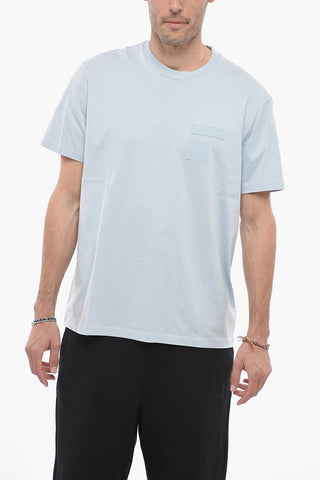 Solid Color Cotton Crew-Neck T-shirt