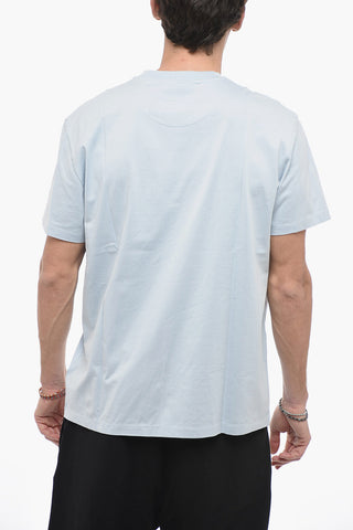 Solid Color Cotton Crew-Neck T-shirt