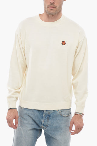 Wool BOKE Sweater with Flower Patch