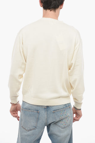 Wool BOKE Sweater with Flower Patch