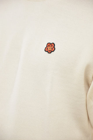 Wool BOKE Sweater with Flower Patch