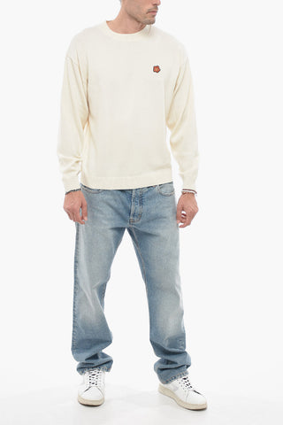 Wool BOKE Sweater with Flower Patch