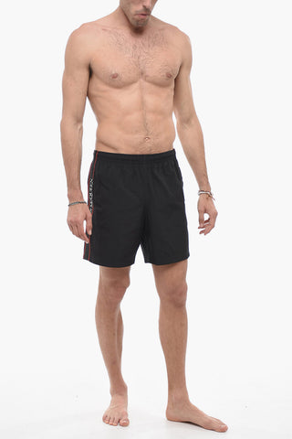 Nylon SELVEDGE Swim Shorts with Logo Side Band