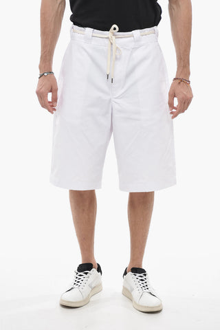 Shorts in Tinta Unita con Passanti