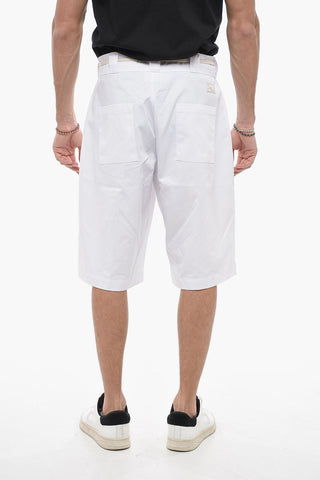 Shorts in Tinta Unita con Passanti