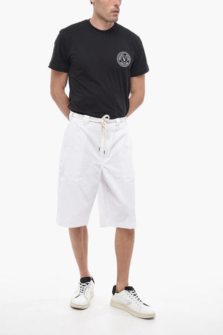 Shorts in Tinta Unita con Passanti