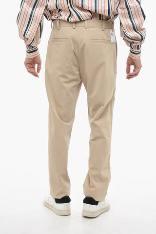 Single-pleated ANTIOCO Stretch Cotton Pants