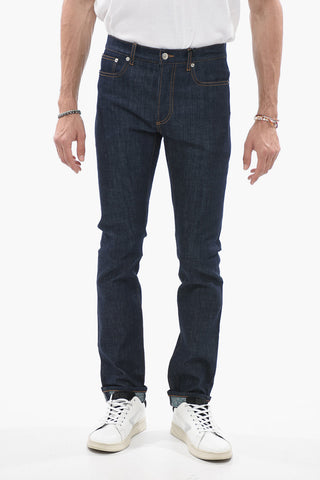 Skinny Fit Denims with Logoed Cuffs 17cm