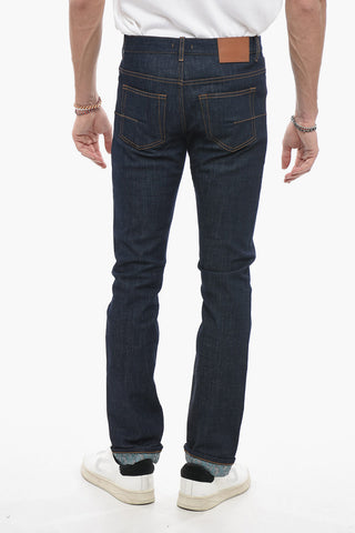 Skinny Fit Denims with Logoed Cuffs 17cm