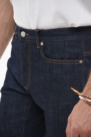 Skinny Fit Denims with Logoed Cuffs 17cm