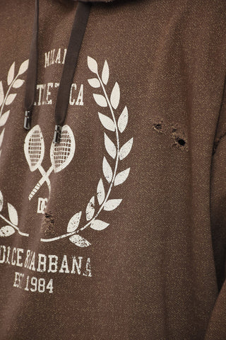 Cotton Blend ATLETICA Hoodie with Lived-in Effect