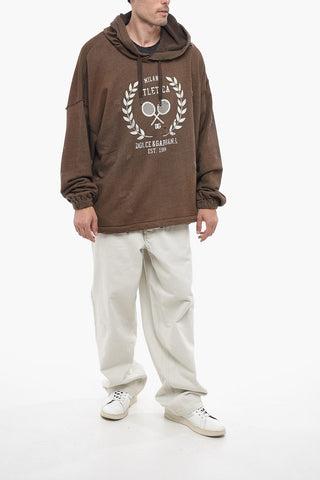 Cotton Blend ATLETICA Hoodie with Lived-in Effect