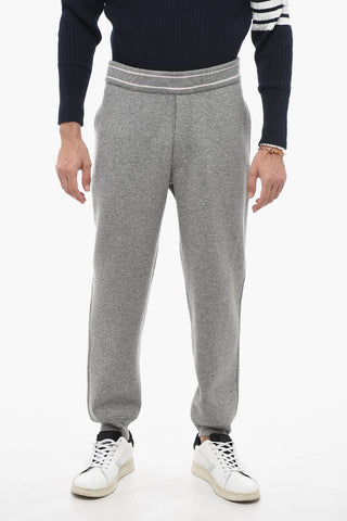Cashmere Blend Sweatpants with Zipped Pocket