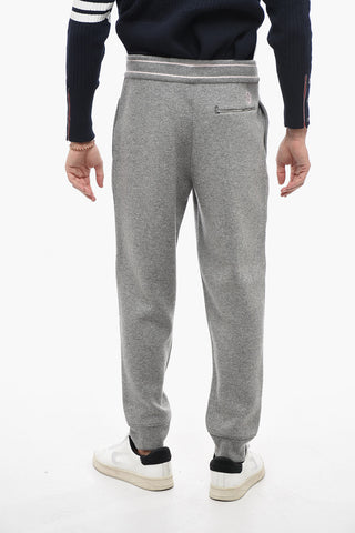 Cashmere Blend Sweatpants with Zipped Pocket