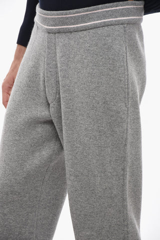 Cashmere Blend Sweatpants with Zipped Pocket