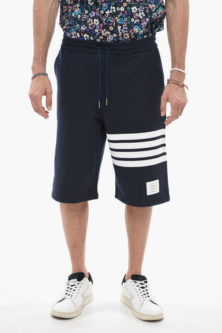 Jersey Shorts with Contrasting Bands