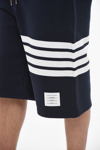 Jersey Shorts with Contrasting Bands