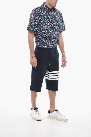 Jersey Shorts with Contrasting Bands